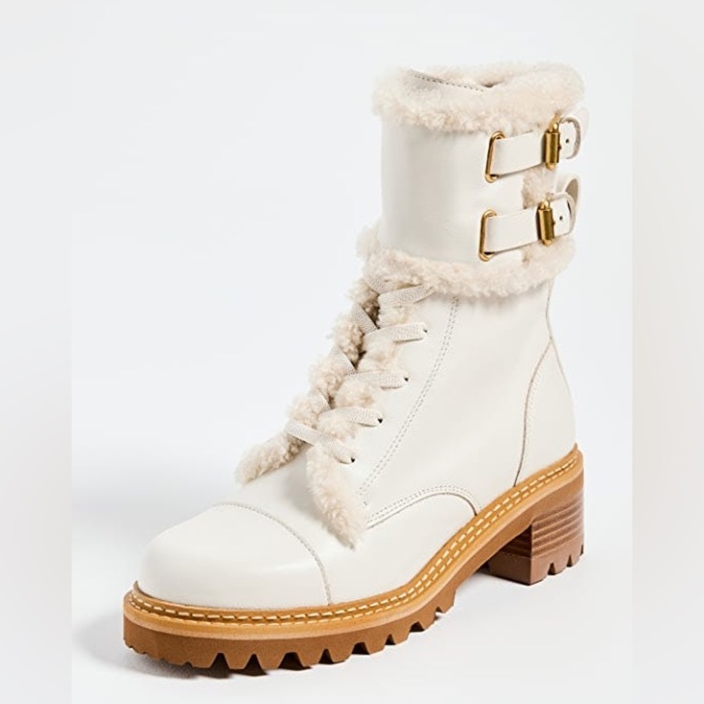 See by Chloe Mallory combat boots